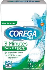 Corega Tabs 3 Minutes Daily cleanser 15x6ks