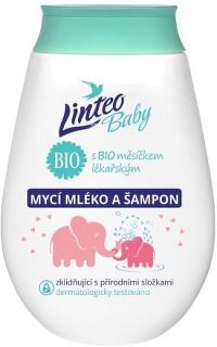 Dětské mycí mléko a šampon LINTEO BABY s Bio měsíčkem lékařským 250ml