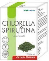 Edenpharma Chlorella Spirulina tbl.120+30 zdarma