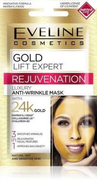 EVELINE Gold Lift Expert pleťová maska 3v1 7ml
