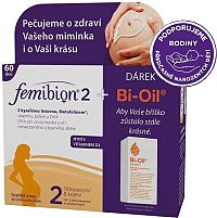 Femibion 2 s vit. D3 dvojbalení + Bi-Oil 25ml