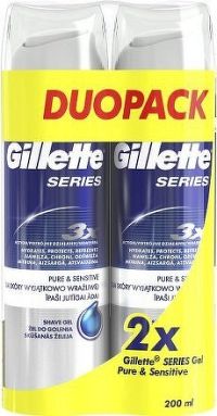 Gillette Series Pure & Sensitive gel 2x200ml