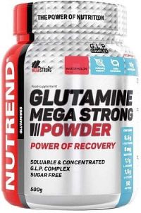 Glutamine Mega Strong Powder 500g punč-brusinka