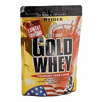 Gold Whey, syrovátkový protein, Weider, 500 g, Jahoda