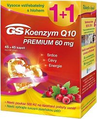GS Koenzym Q10 60mg Premium cps.45+45 dárek 2018