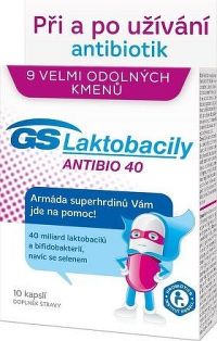 GS Laktobacily Antibio40  10 kapslí