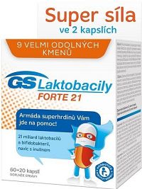 GS Laktobacily Forte21 cps.60+20