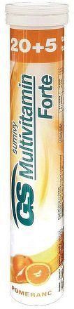 GS Multivitamin šumivý Forte pomeranč tbl.20+5
