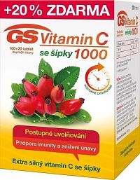 GS Vitamin C1000 + šípky tbl.100+20