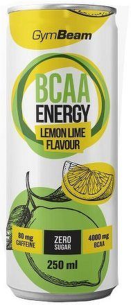 Gymbeam BCAA Energy drink 250 ml lemon lime - 24 x 250 ml