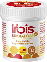 IRBIS Sukralóza s chromem tbl.500
