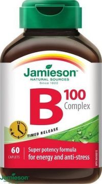 JAMIESON B-komplex 100mg s postupným uvolň.tbl.60