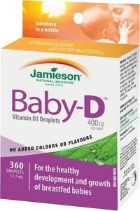 JAMIESON Baby-D Vitamín D3 400 IU kapky 11.7ml