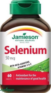 JAMIESON Selen 50 mcg+betakaroten+vit.C a E tbl.60