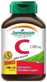 Jamieson Vitamín C 1000 mg s postupným uvolňováním 120 tablet