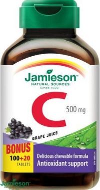 JAMIESON Vitamín C 500mg s přích.hrozn.vínatbl.120
