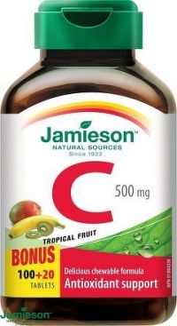 JAMIESON Vitamin C 500mg tr.ovoce tbl.na cuc.120ks