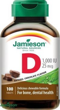 JAMIESON Vitamín D3 1000IU cucací Čokoláda tbl.100
