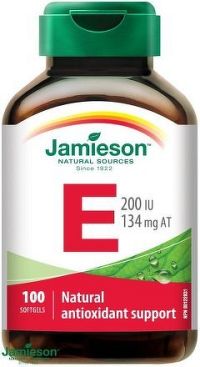 Jamieson Vitamín E 200 IU 100 kapslí