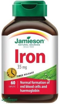 JAMIESON Železo 35 mg s postupným uvolňov.tbl.60