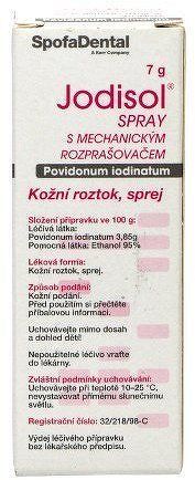 Jodisol spray s mechanickým rozprašovačem drm.spr.sol.1 x 7g