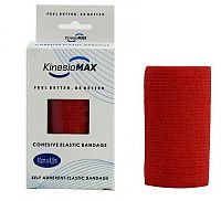 KinesioMAX Cohesive elast.samofix.10cmx4.5m červe.
