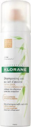 KLORANE Suchý šampon s oves.mlék.150ml-hnědé vlasy