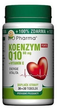 Koenzym Q10 Forte 60mg+Vitamin E tob.30