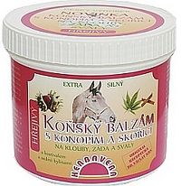 Koňský balz.HERBAVERA hřej. konopí a skořice 500ml