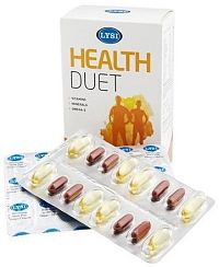 LYSI Health duet Kombinace s omega 3, vitamíny a minerály 64cps