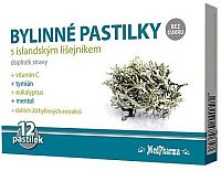 MedPharma Bylinné pastilky islandský lišejník 12ks