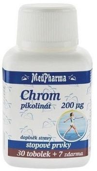 MedPharma Chrom pikolinát 200mg tob.37