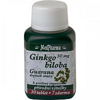 MedPharma Ginkgo biloba+guarana cps.37