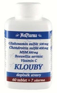MedPharma Glukosamin+chondroitin+MSM tbl.67