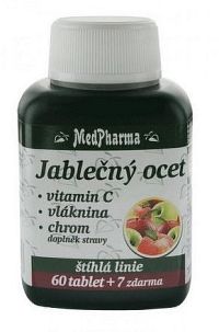 MedPharma Jablečný ocet+vlák.+vit.C+chrom tbl.67