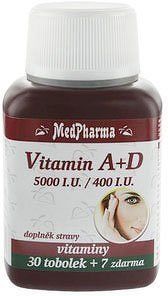 MedPharma Vitamín A+D (5000 I.U./400 I.U.) tob.37