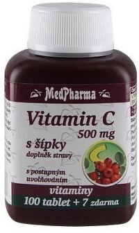 MedPharma Vitamín C 500mg s šípky tbl.107 prod.úč.