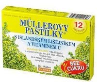 Müllerovy pastilky s isl.lišejníkem bez cukru 12ks