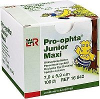 Okluzor nápl.Pro-ophta Junior Maxi 7.0x5.9cm/100ks