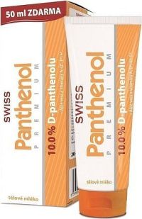 Panthenol 10% Swiss PREMIUM těl.mléko 200+50ml Zdarma