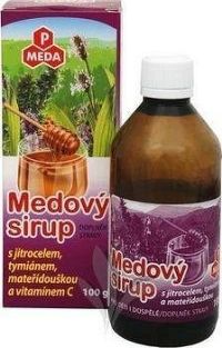 PM Medový sirup jitrocel+tymián+mateříd.+vit.C100g