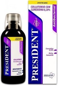 PresiDENT Ústní voda Antibact. chlorhex.0.2% 250ml