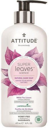Přírodní mýdlo na ruce ATTITUDE Super leaves s detoxikačním účinkem - čajové listy 473 ml