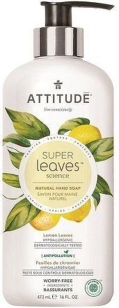 Přírodní mýdlo na ruce ATTITUDE Super leaves s detoxikačním účinkem - citrusové listy 473 ml