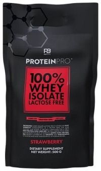 ProteinPRO 100% Whey Isolate Lactose free 500g jahoda