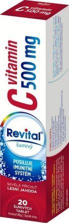 Revital C vitamin 500mg Lesní jahoda eff.tbl.20