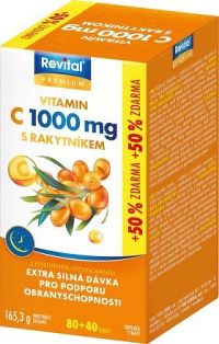 Revital Premium Vitamin C 1000mg +rakytník tbl.120