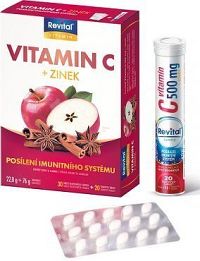 Revital Vitamin C + zinek- eff.tbl.20+tbl.30
