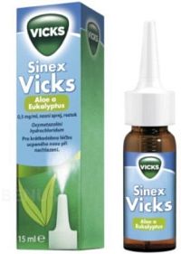 Sinex Vicks aloe+eukal 0.5mg/ml nas.spr.1x15ml/7.5