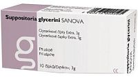 SUPP.GLYCERINI SANOVA Glycerín.čípky Extra 3g 10ks